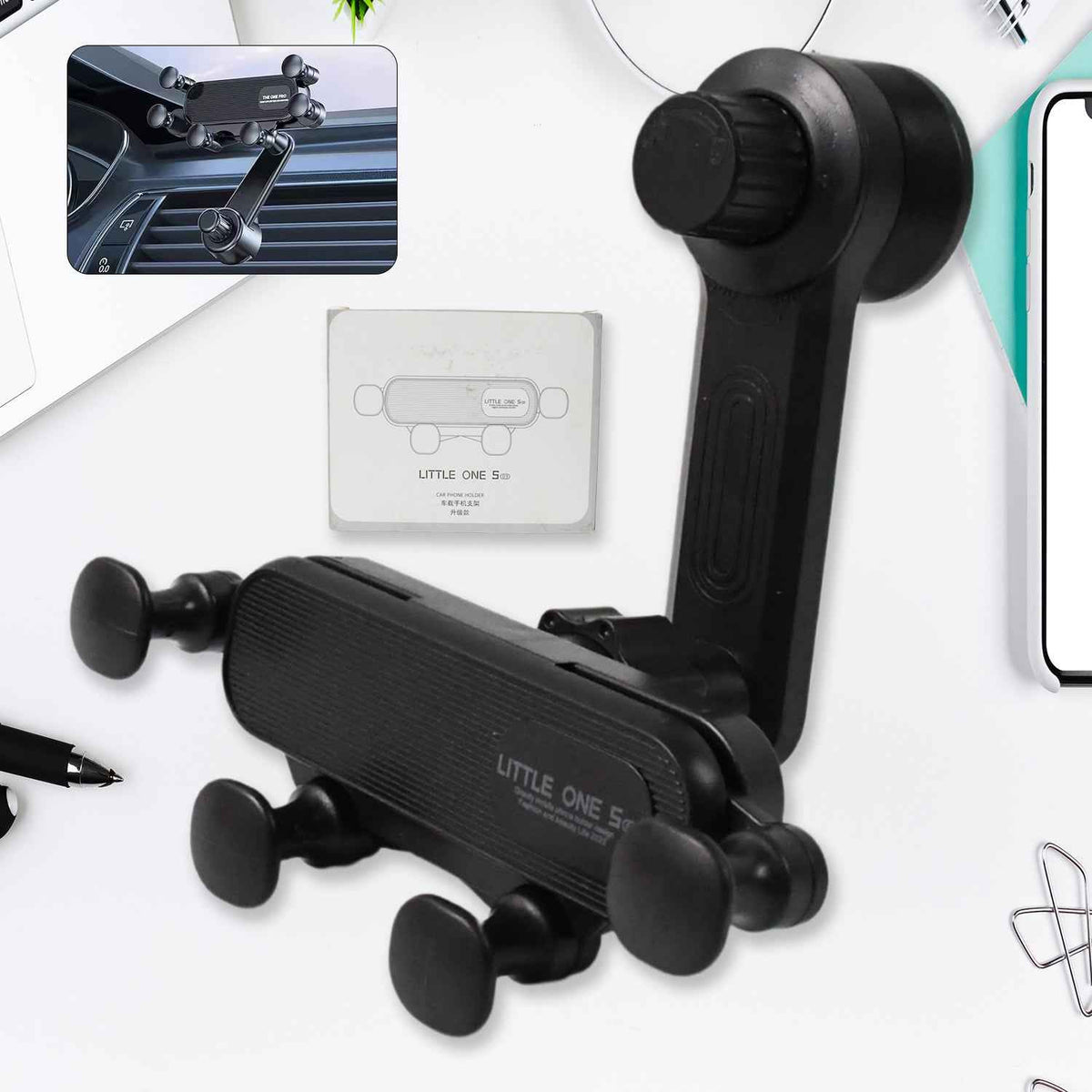 Car Phone Holder – 360° Adjustable Vent Mount for All Phones | Velvet Wheels
