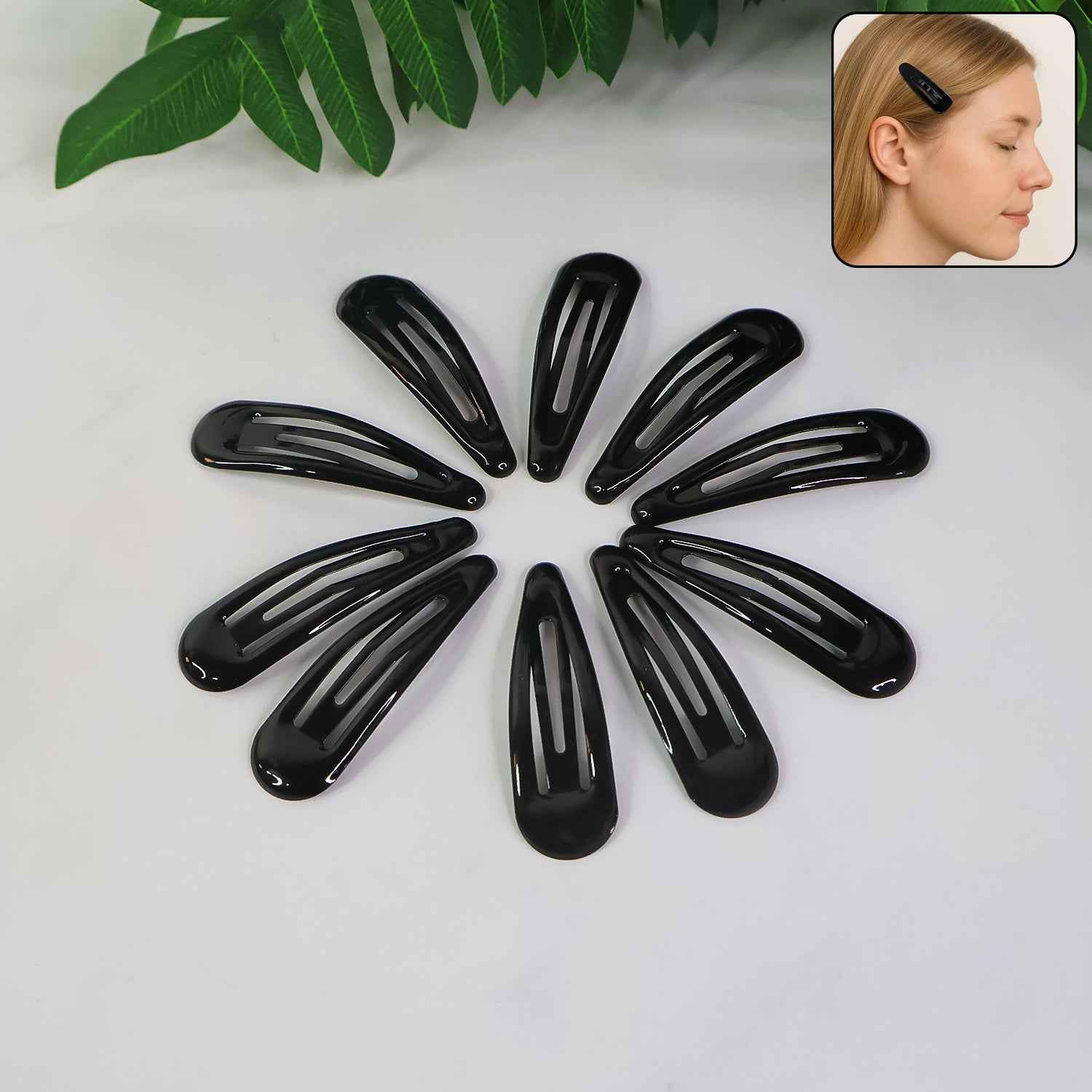 Metal Hair Clips Set – Durable Matte Finish with Assorted Colors
