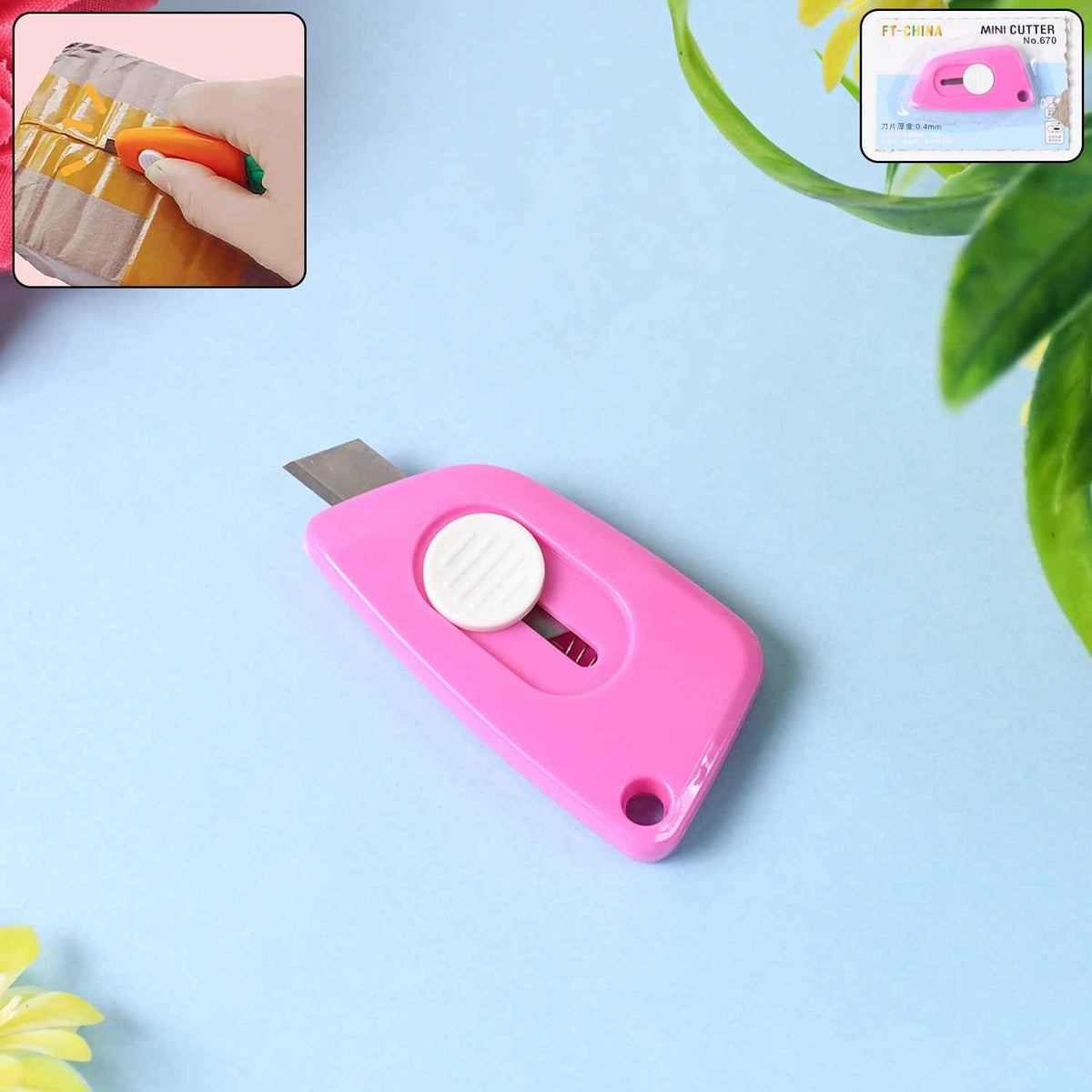 Mini Cloud Cutter retractable utility knife with cloud-shaped grip on white background