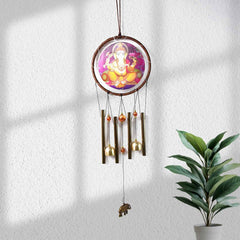 Lord Ganesh Wind Chimes – Soothing Outdoor Garden Decor