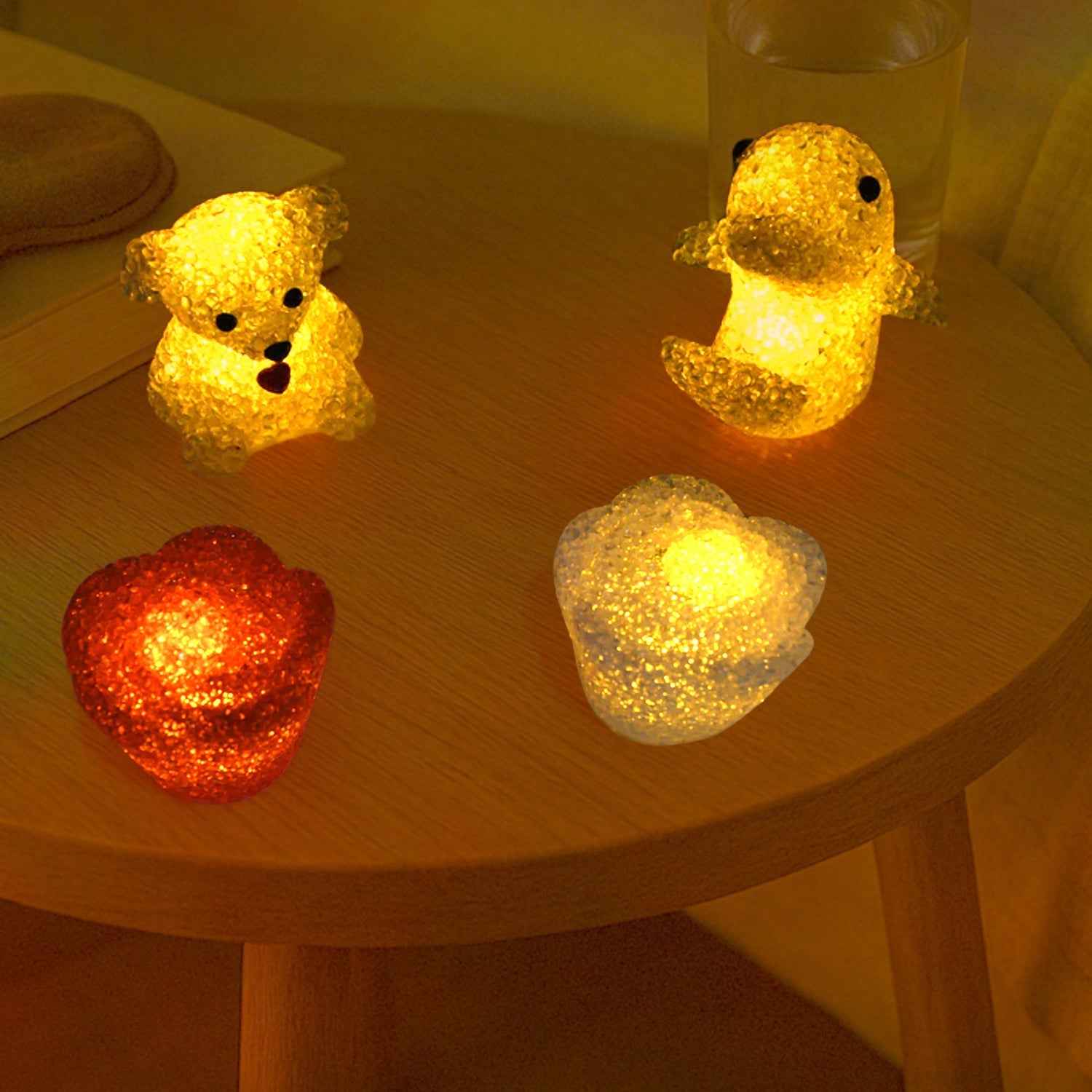 LED Crystal Night Light – Multi-Shape Mood Lamp | Styleva