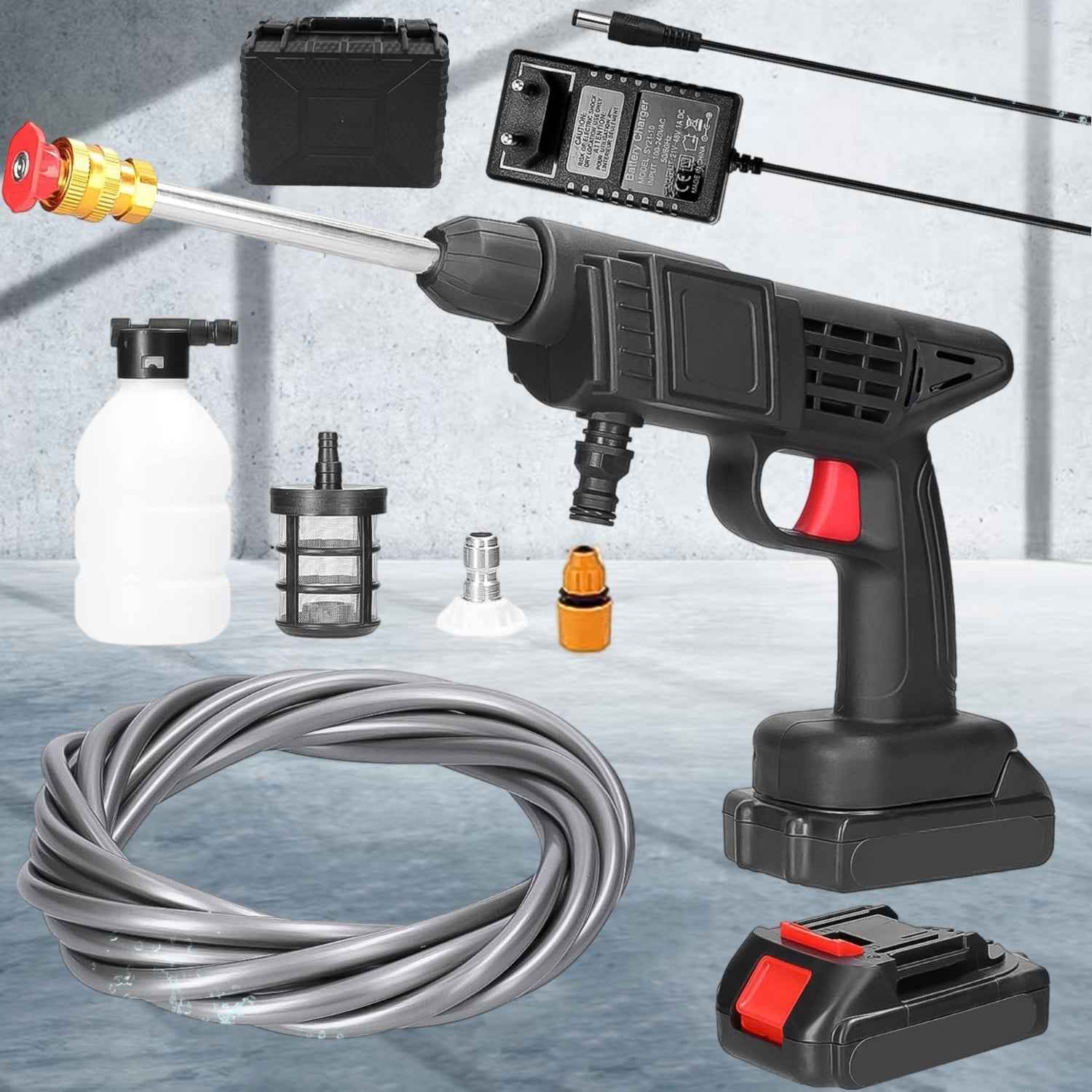 Wireless Car Washer Kit – 48V High Pressure & Portable |