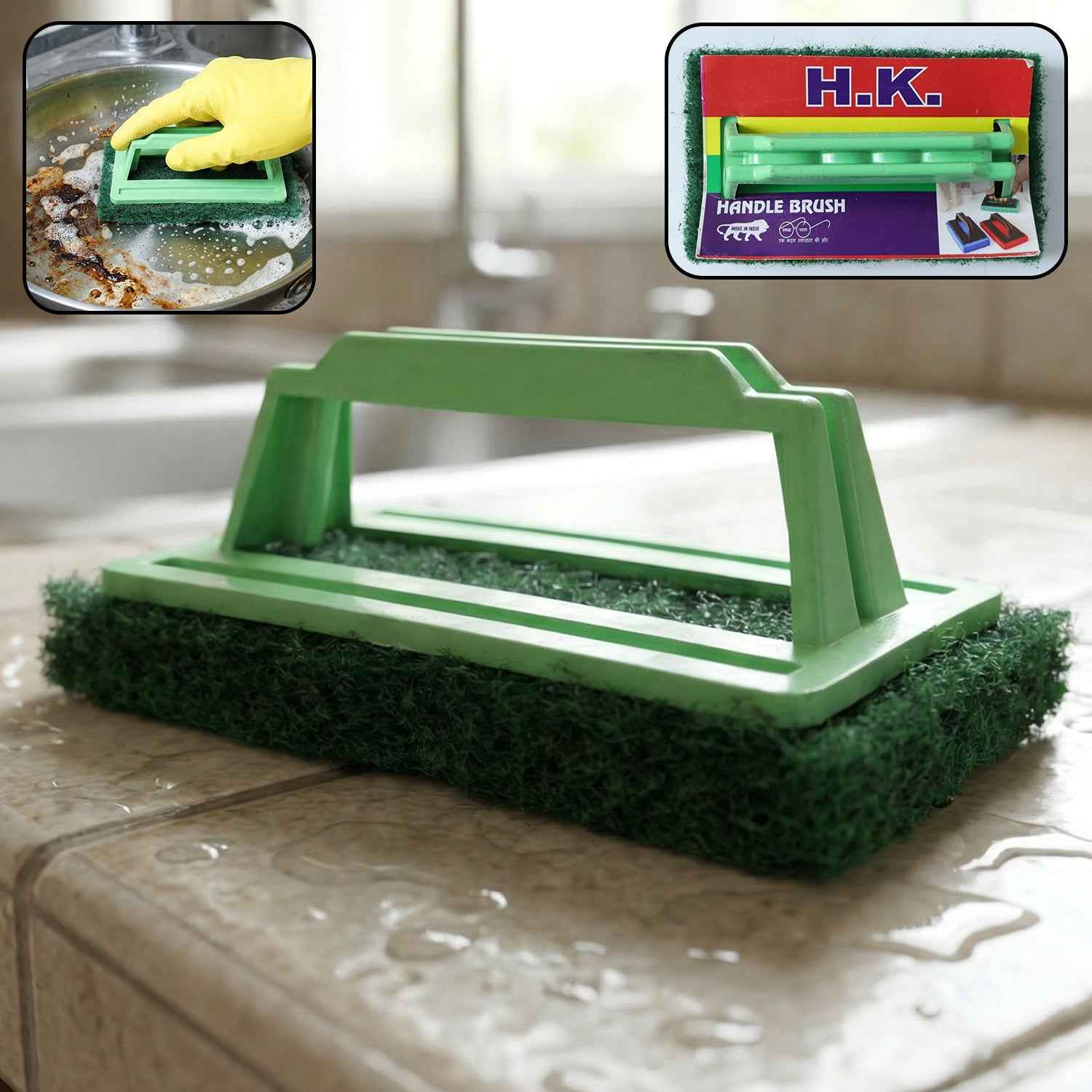 Tile Cleaning Scrubber Brush – Tough Stain Removal | Velvet Wipe