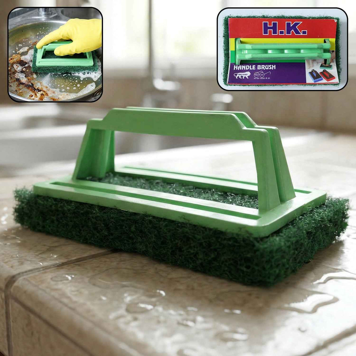 Tile Cleaning Scrubber Brush – Tough Stain Removal | Velvet Wipe