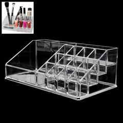 Acrylic Makeup Organizer – 16 Clear Compartments for Cosmetics