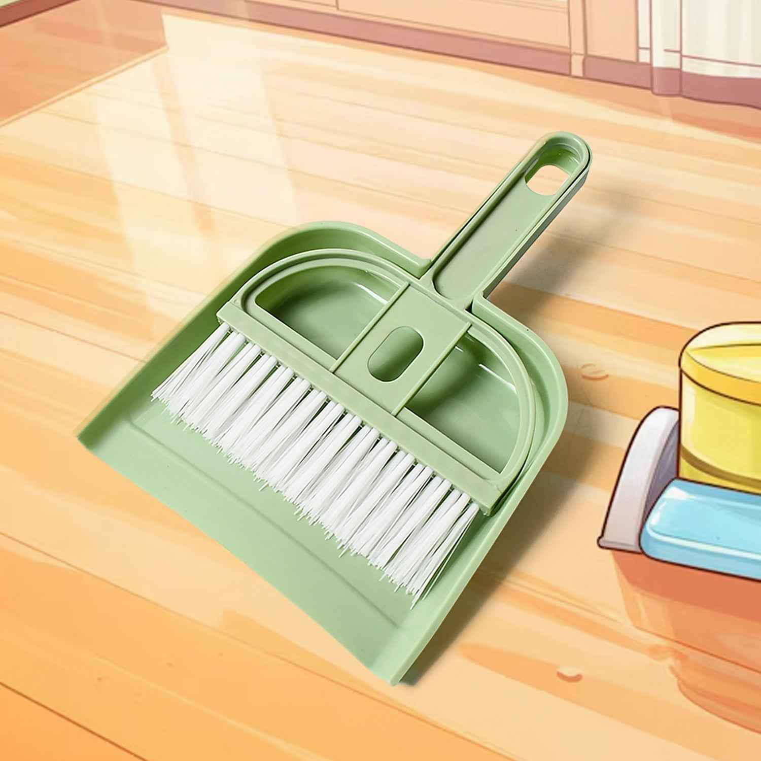 Mini Dustpan with Brush Set – Compact for Home & Office | Velvet Wipe