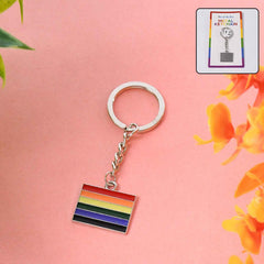 Rainbow Metal Keyring – Stylish & Durable Accessory