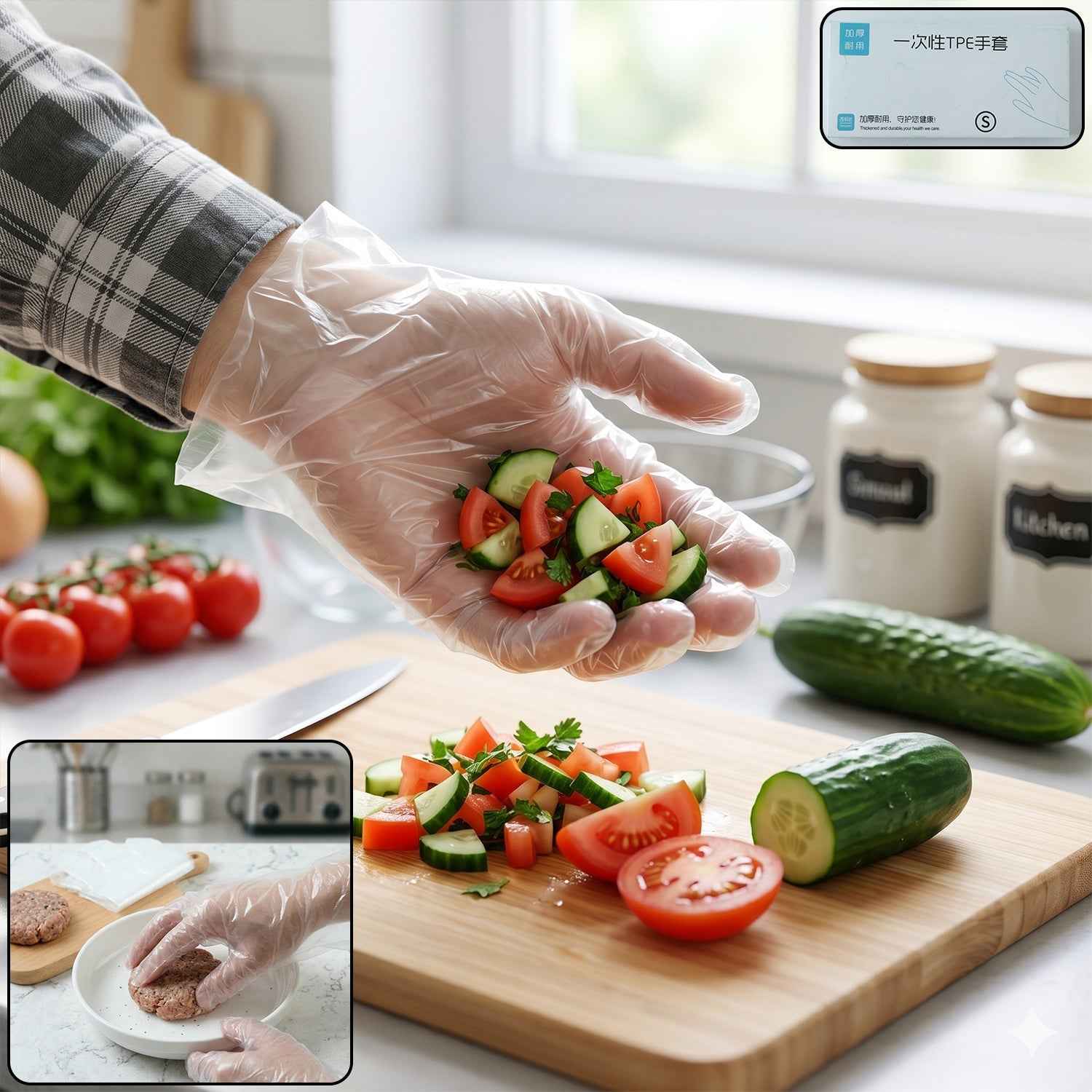 Disposable Plastic Gloves Ð Hygienic & Convenient for Food & Cleaning