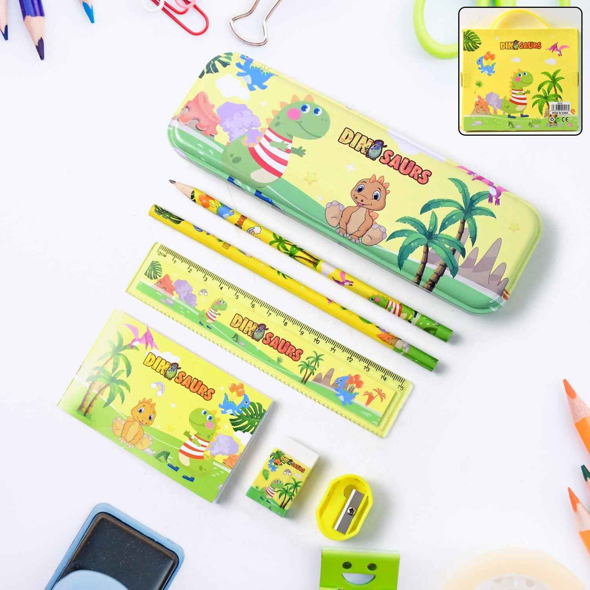 Dinosaur Kids Stationery Set – Complete Fun School Kit