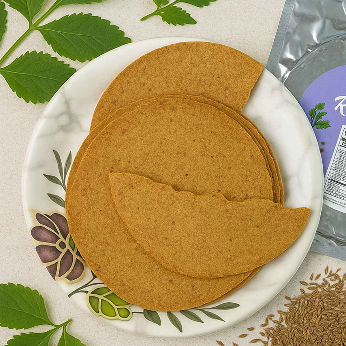 Ragi Khakhra – Carmonised Wheat Chips (180g) | Maniarr's
