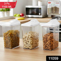 Airtight Storage Containers – Easy Flow 1100 ML (3 Pc Set)