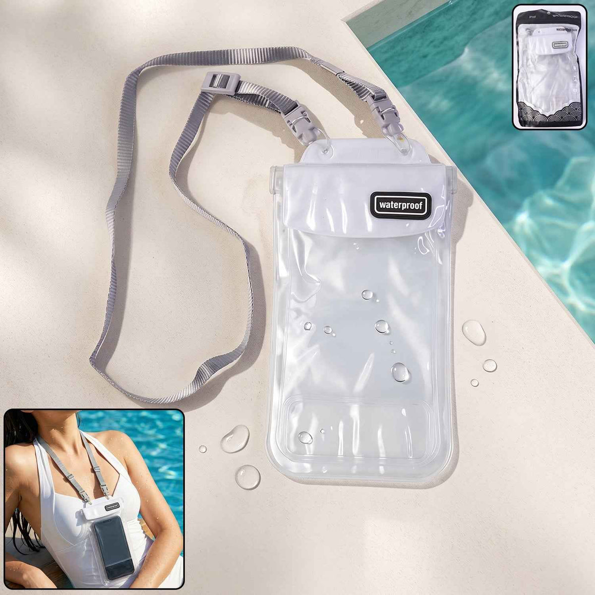 Waterproof Mobile Pouch Ð Universal Sealed Phone Case with Lanyard