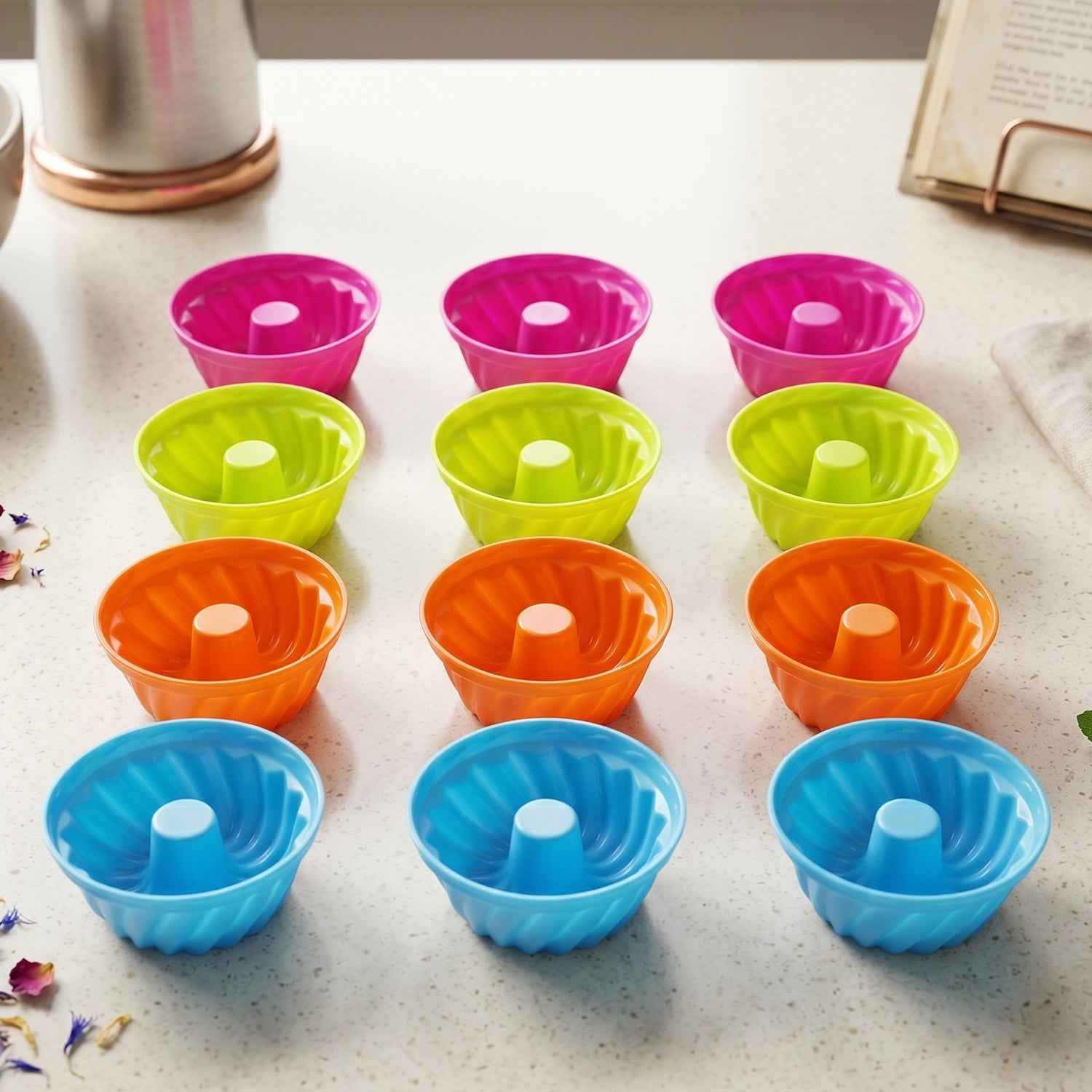 Reusable Silicone Cupcake Mould Set Ð Non-Stick & Heat-Resistant