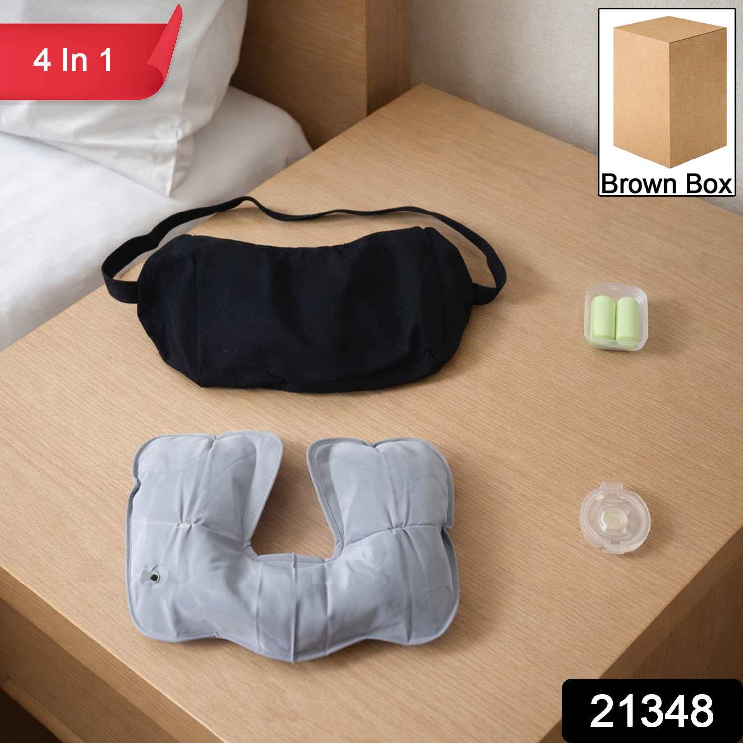 Travel Comfort Sleep Kit – 4 In 1 Portable Rest Set
