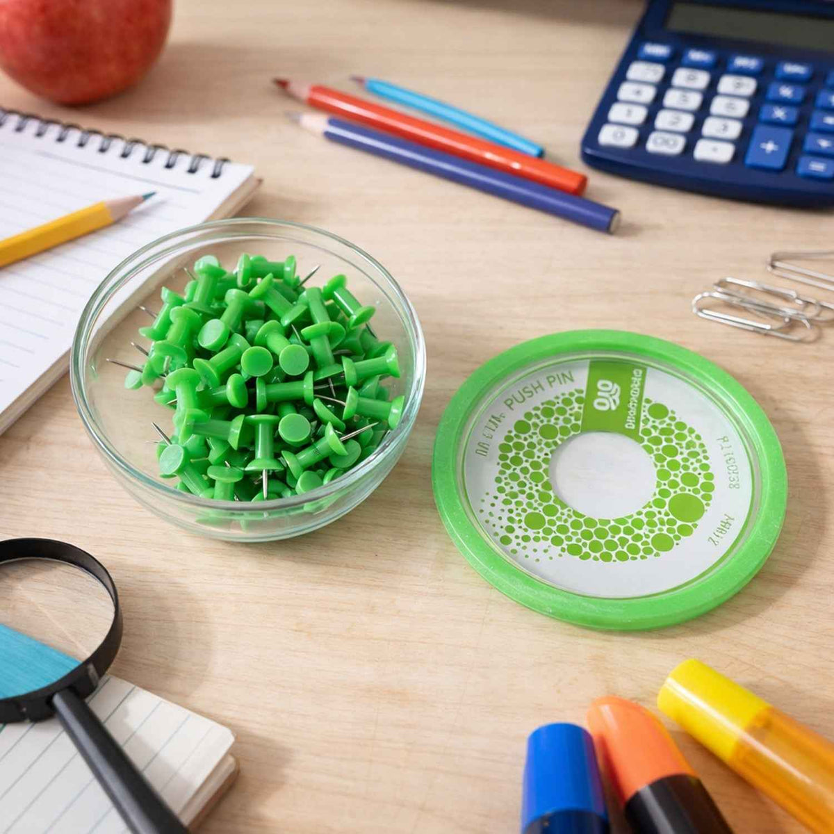 Heavy-Duty Plastic Push Pins Ð Reliable for Office & Home Use