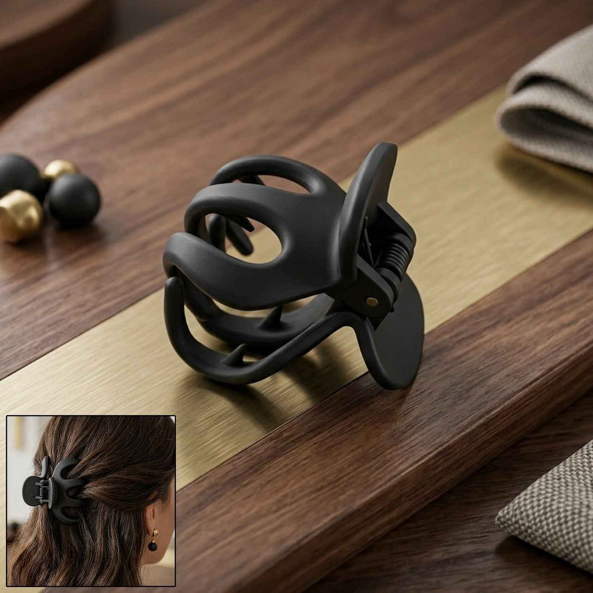 Hair Claw Clip Ð Strong Hold, Minimal Matte Design for Daily Styling