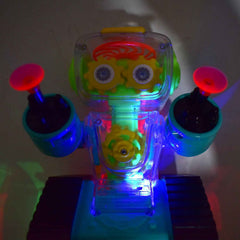 Transparent Gear Robot Car – Lights, Sound & Gears | Aditi
