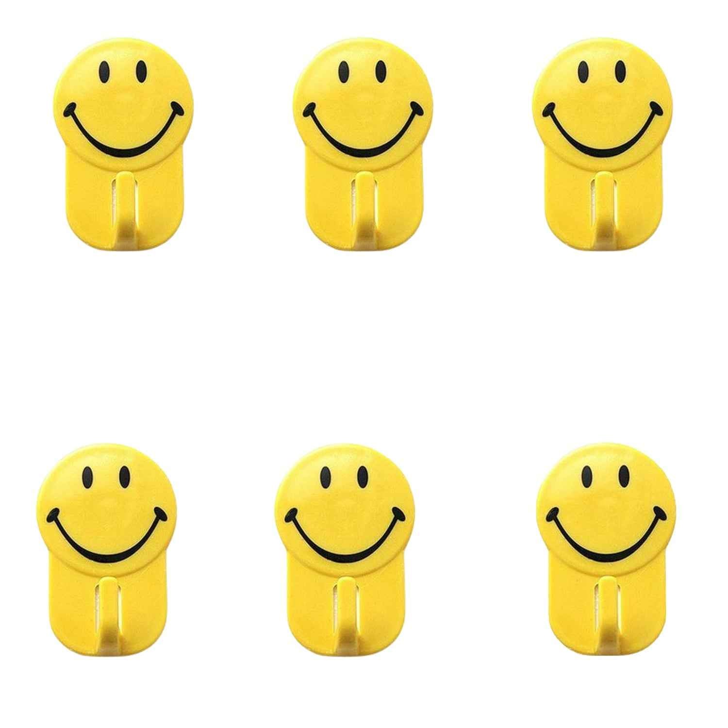 Smiley Face Hooks – 1 Kg Load, 6 Pcs | GlimmerHome