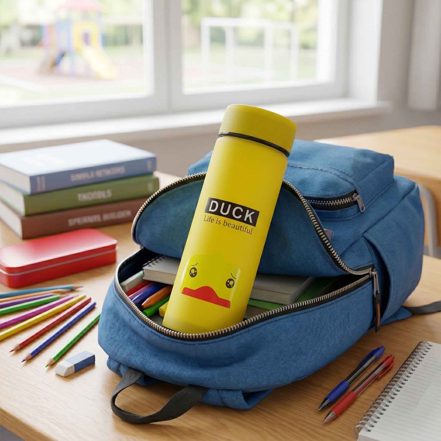 Frosted Glass Kids Water Bottle Ð Leak-proof & Stylish Design