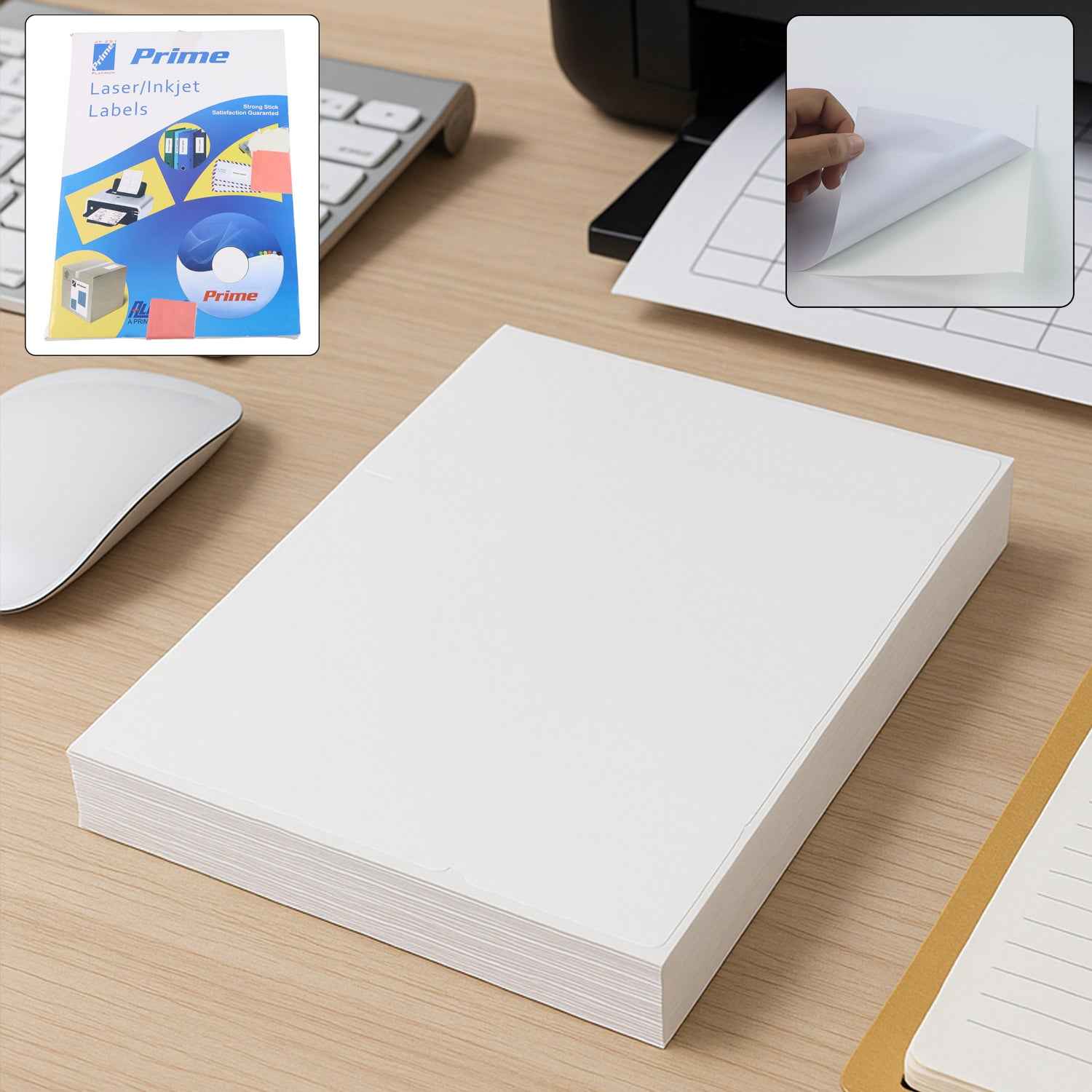 A4 Self-Adhesive Printable Label Sheets – 100 White Sheets