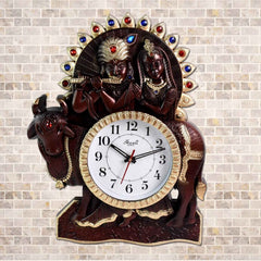Radha Kishan Analog Wall Clock – Stylish Home Decor Accent