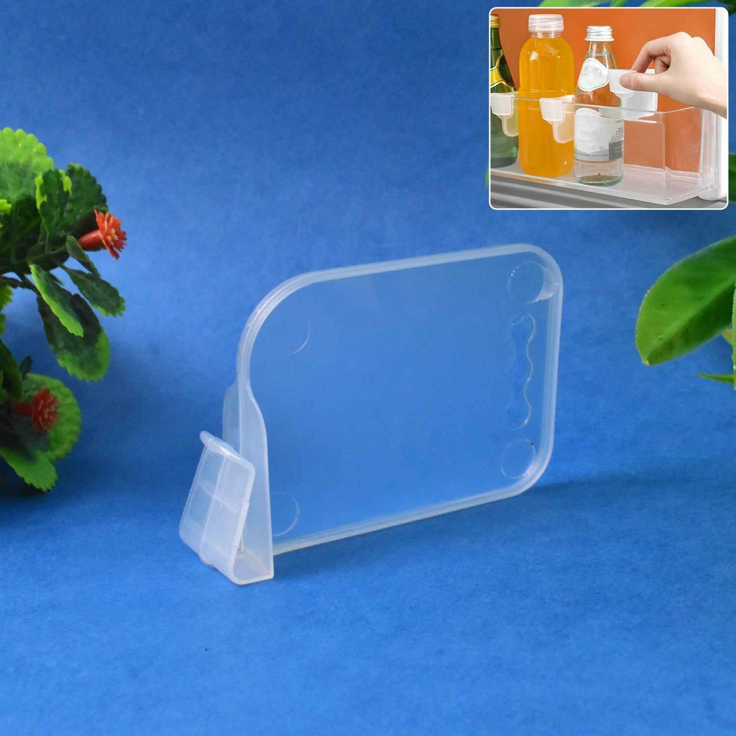 Plastic Storage Baskets – 10 Pcs Adjustable Refrigerator Organizer
