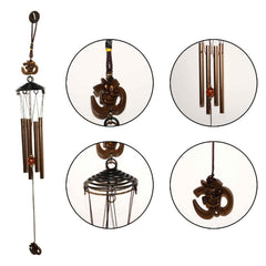 Metal Wind Chime with Om Symbol – Peaceful Spiritual Decor