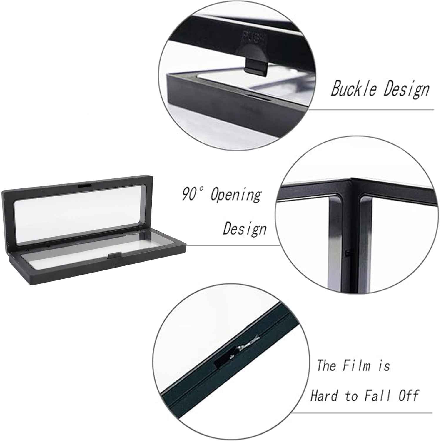 Jewellery Display Box – Transparent Floating Magnetic Frame 23x9 cm