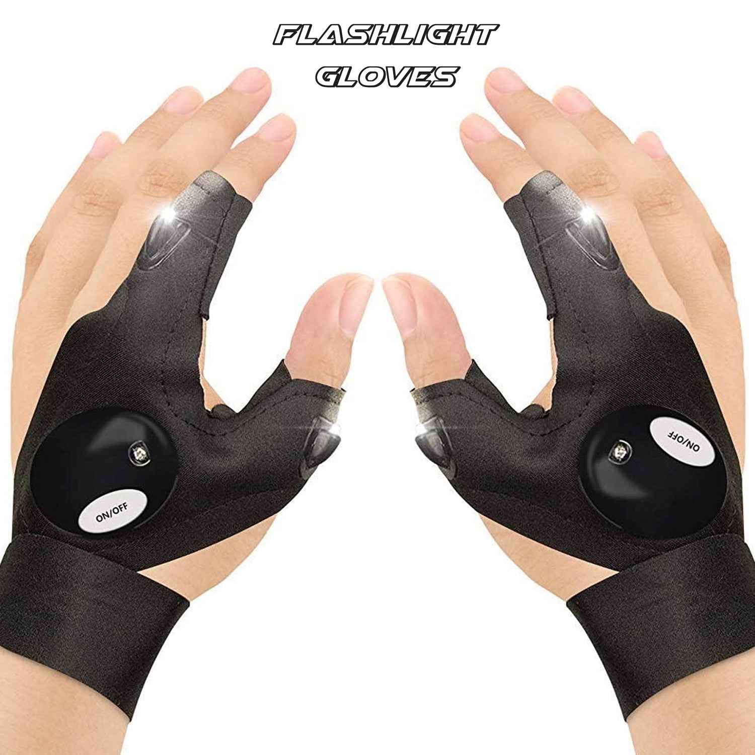 LED Flashlight Gloves – Hands-Free Work & Outdoor Light | Grow Wear