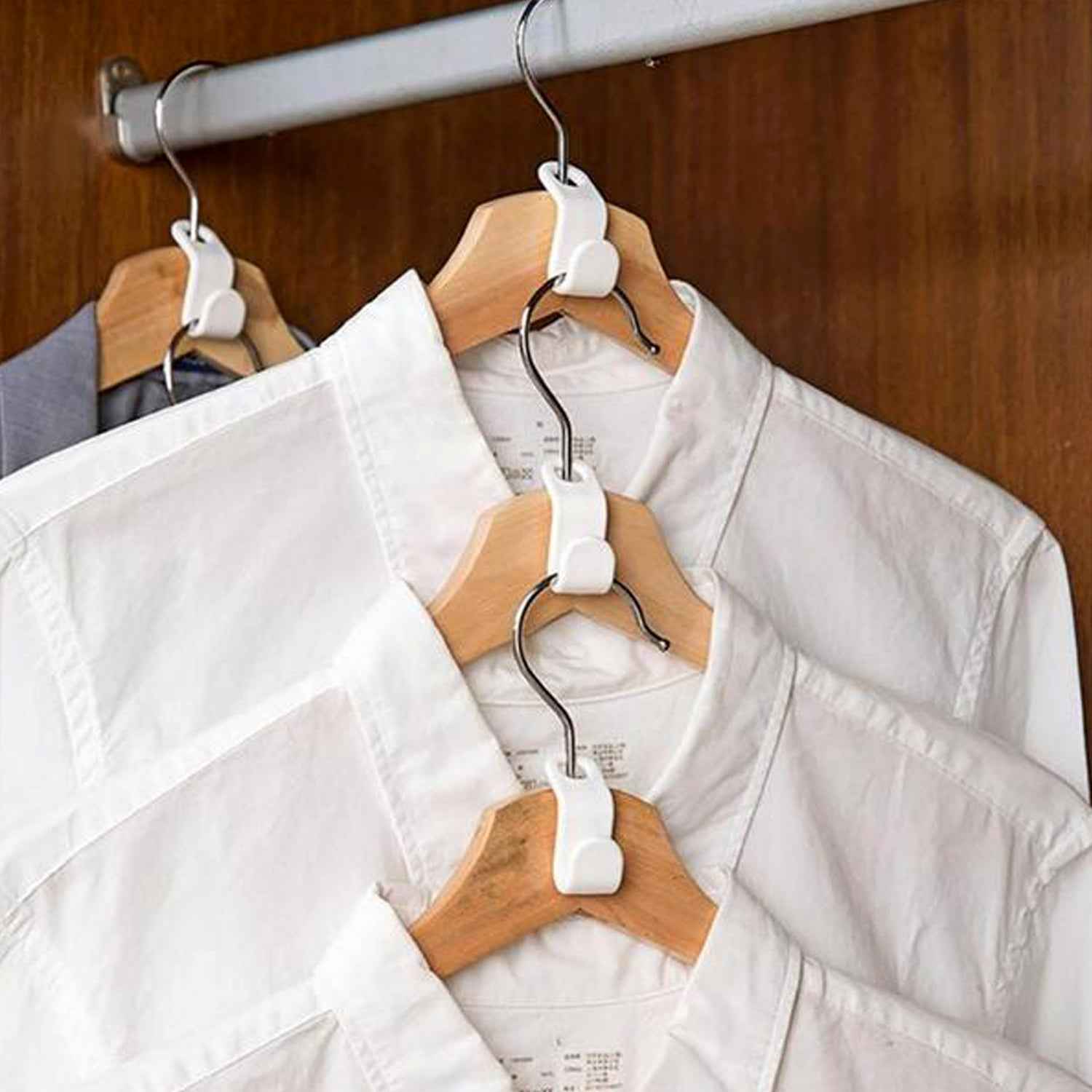 Hanger Connector Hooks – Space Saving Wardrobe Organizer | Organivo