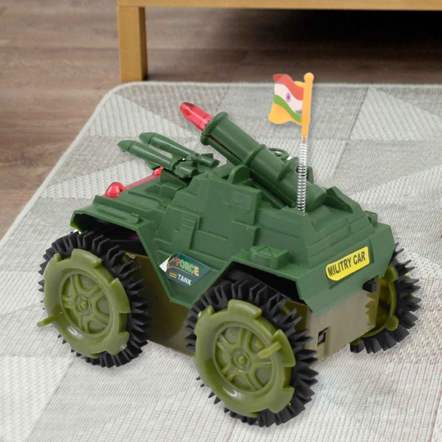Tumbling Tank Toy Car – Lights, Sound & Action | Inventive Play