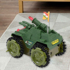 Tumbling Tank Toy Car – Lights, Sound & Action | Inventive Play