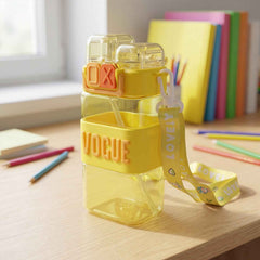 Kids Water Bottle Ð Leakproof Straw & Portable Carry Strap