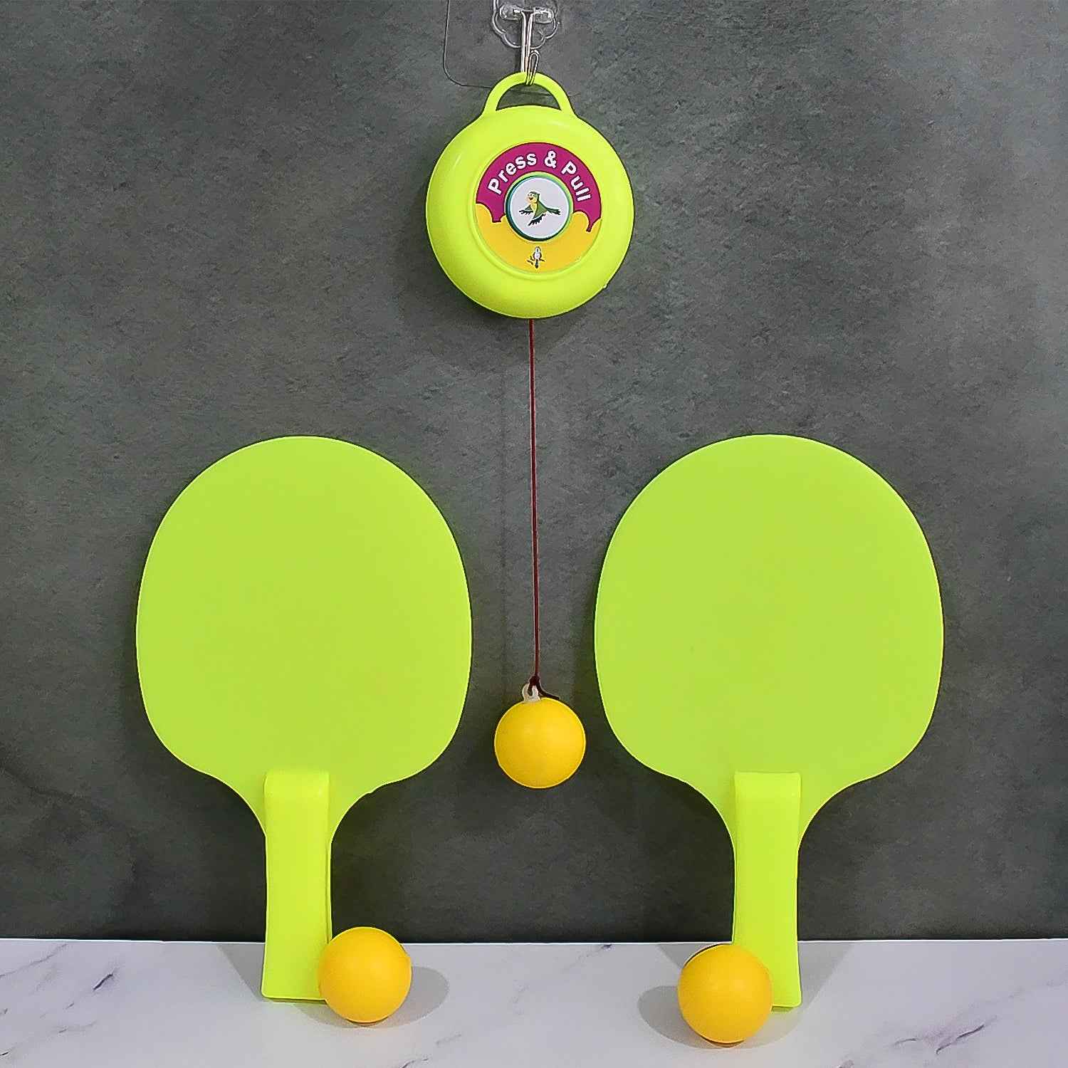 Hanging Table Tennis Trainer – Portable Indoor Reflex Set | Dollverse