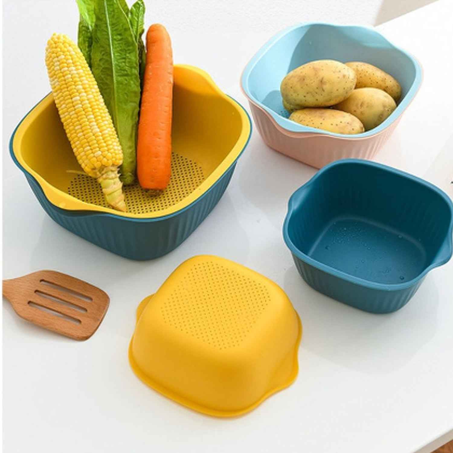 Plastic Washing Bowl – Drainer & Strainer Basket | Vastate
