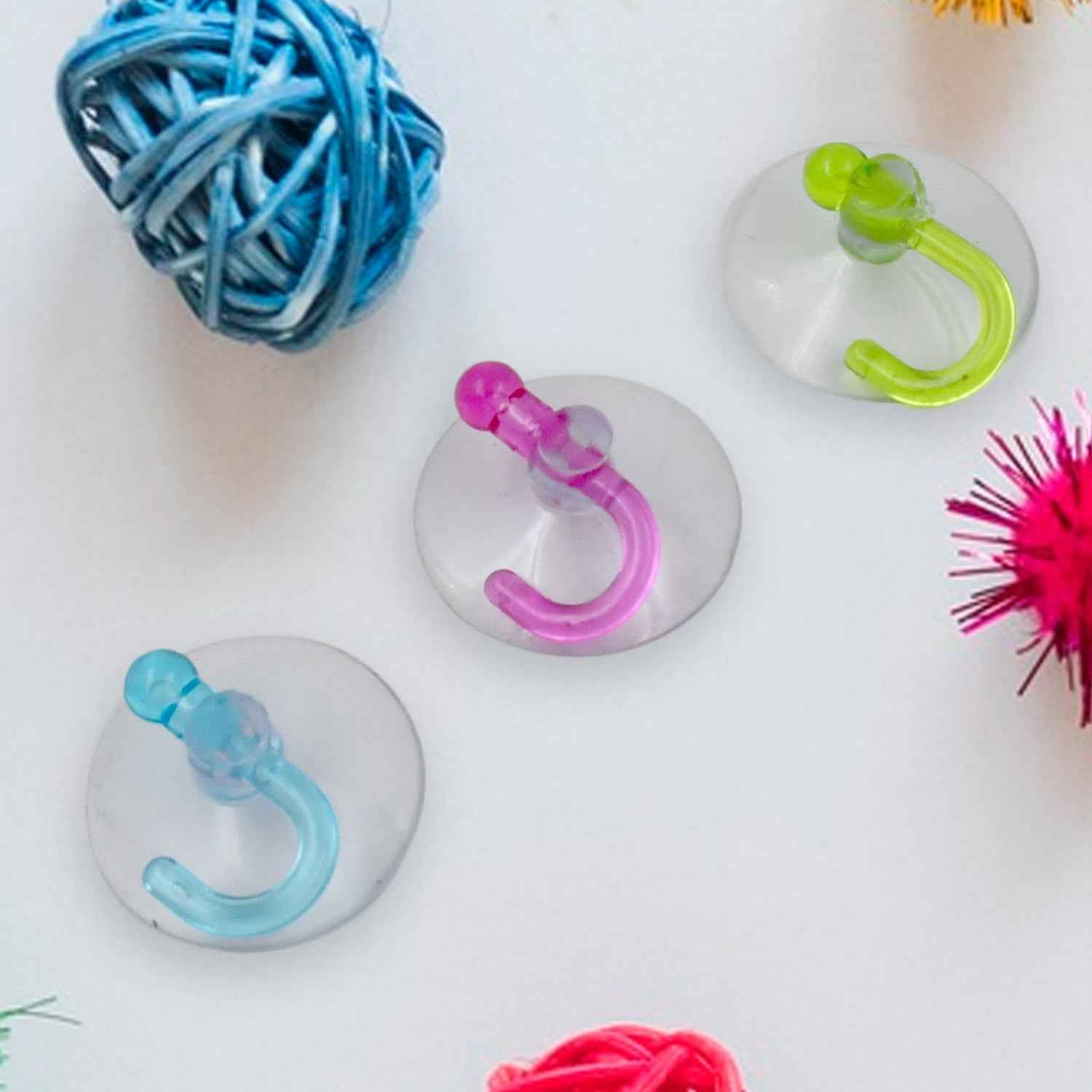 Transparent Suction Hooks – Strong Vacuum Sucker (12 Pc) | Indo Glow