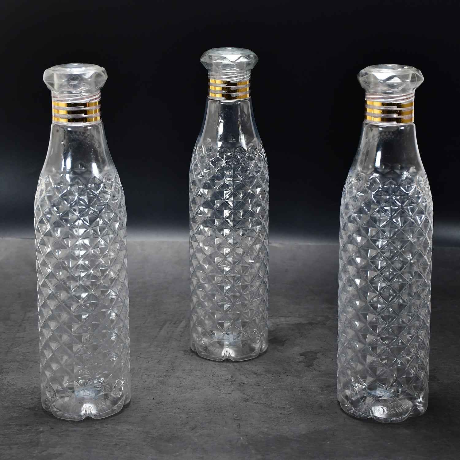 Kids Water Bottle Set – Diamond Cut, 3 Pcs | TinyMystery
