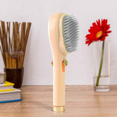 Self-Cleaning Detangling Hairbrush – Anti-Static & Scalp Massage