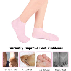 Silicone Moisturizing Socks – Softening Dry Cracked Feet
