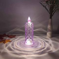 Crystal Candlelight – Multicolor Decorative Candle for Diwali | Styleva