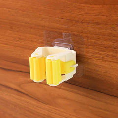 Self-Adhesive Mop Holder – Wall Mount Broom Organizer | Storenzo