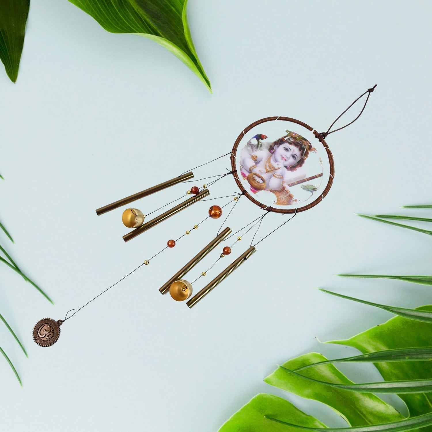 Krishna Dream Catcher Wind Chime – Spiritual Melody Decor