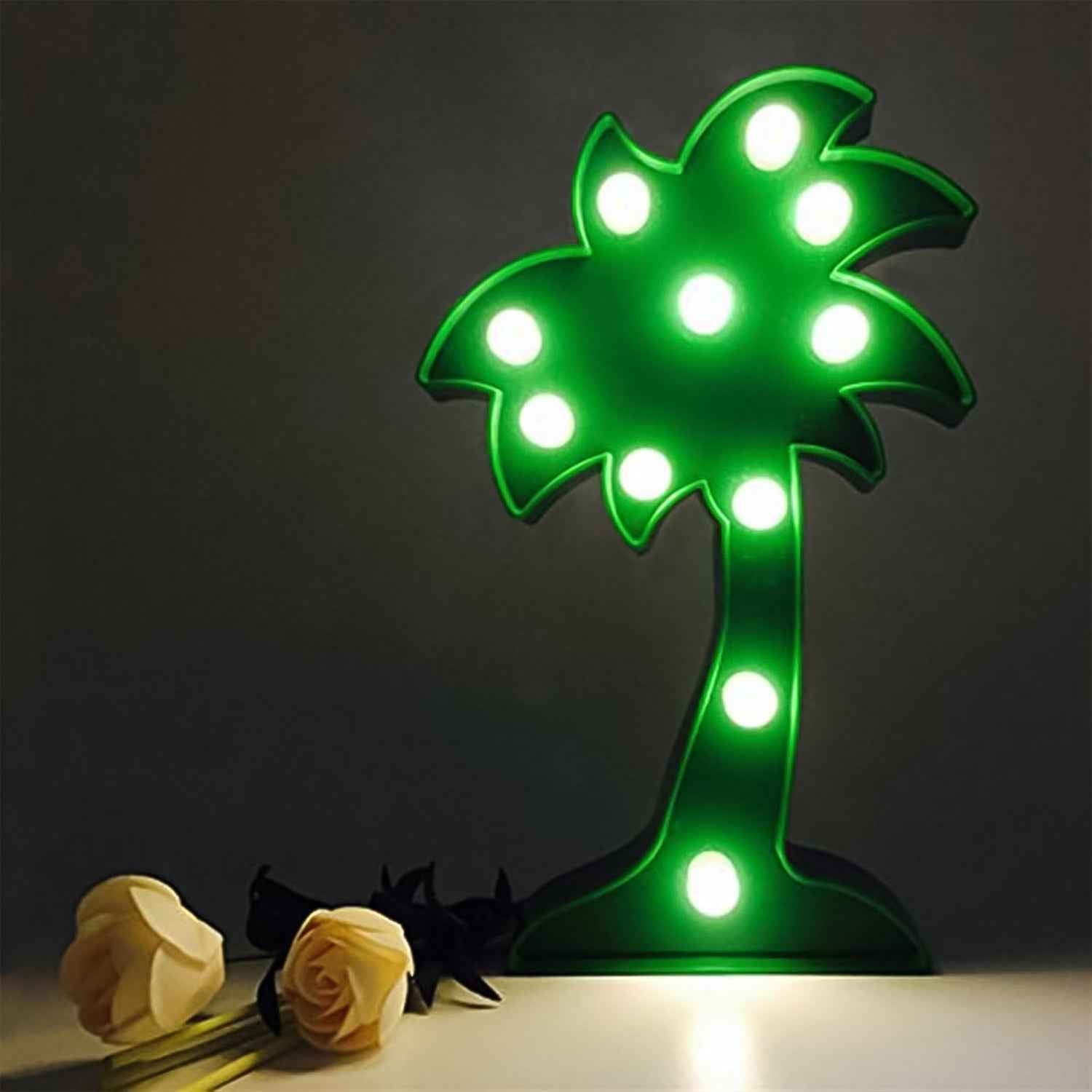 Coconut Tree LED Lamp – Romantic Table Night Light | Tidy Table