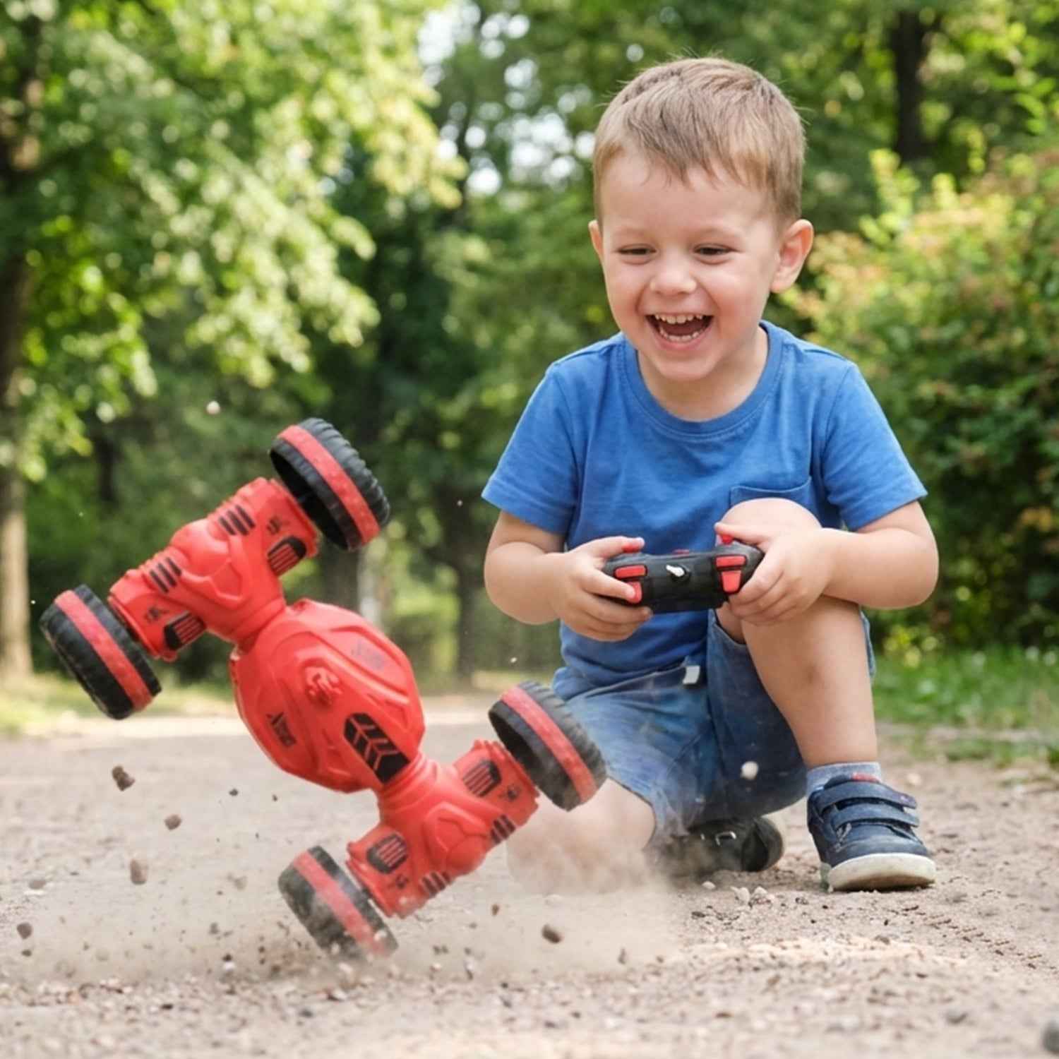 Remote Control Stunt Car – One-Key Deformation & 360° Spin