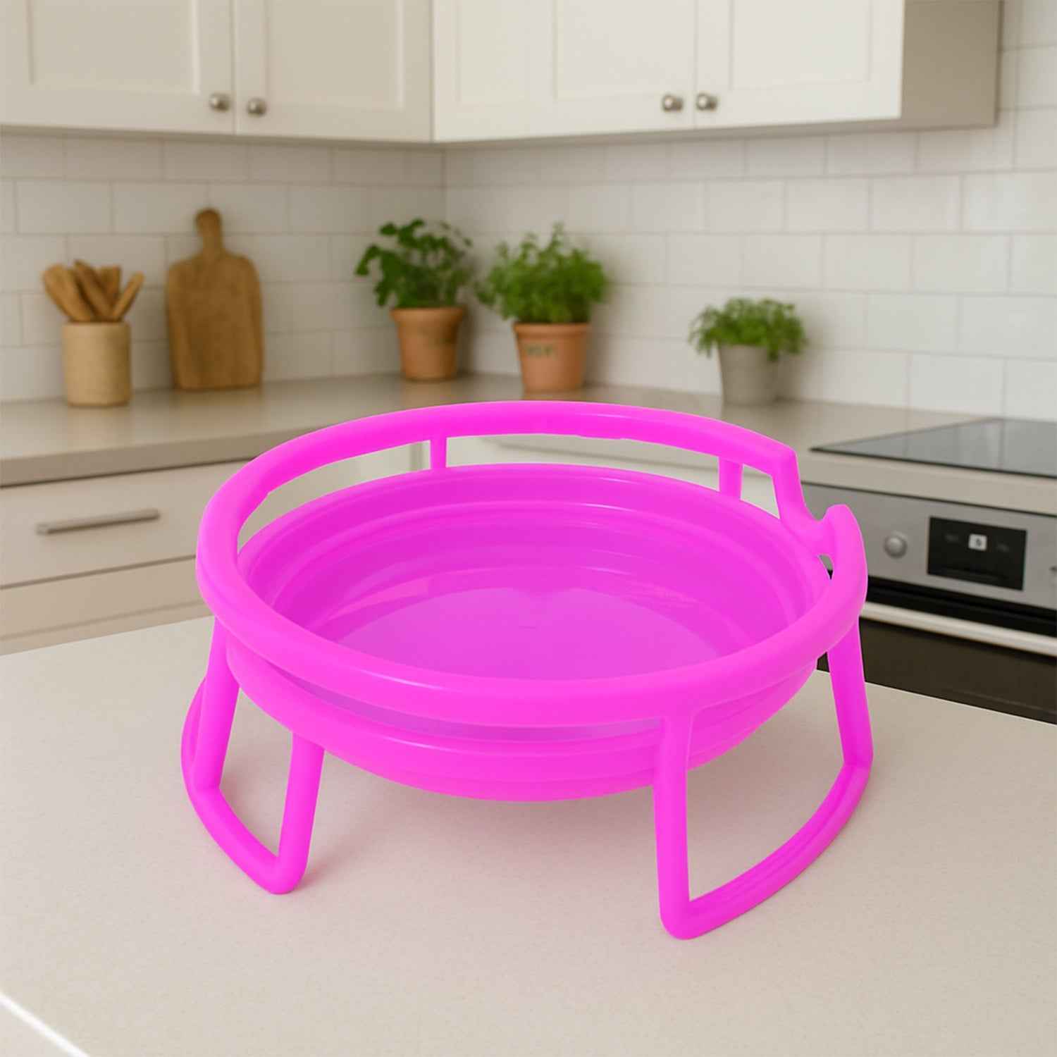 Plastic Water Pot Stand Set – Durable & Stable Support (2-Piece)