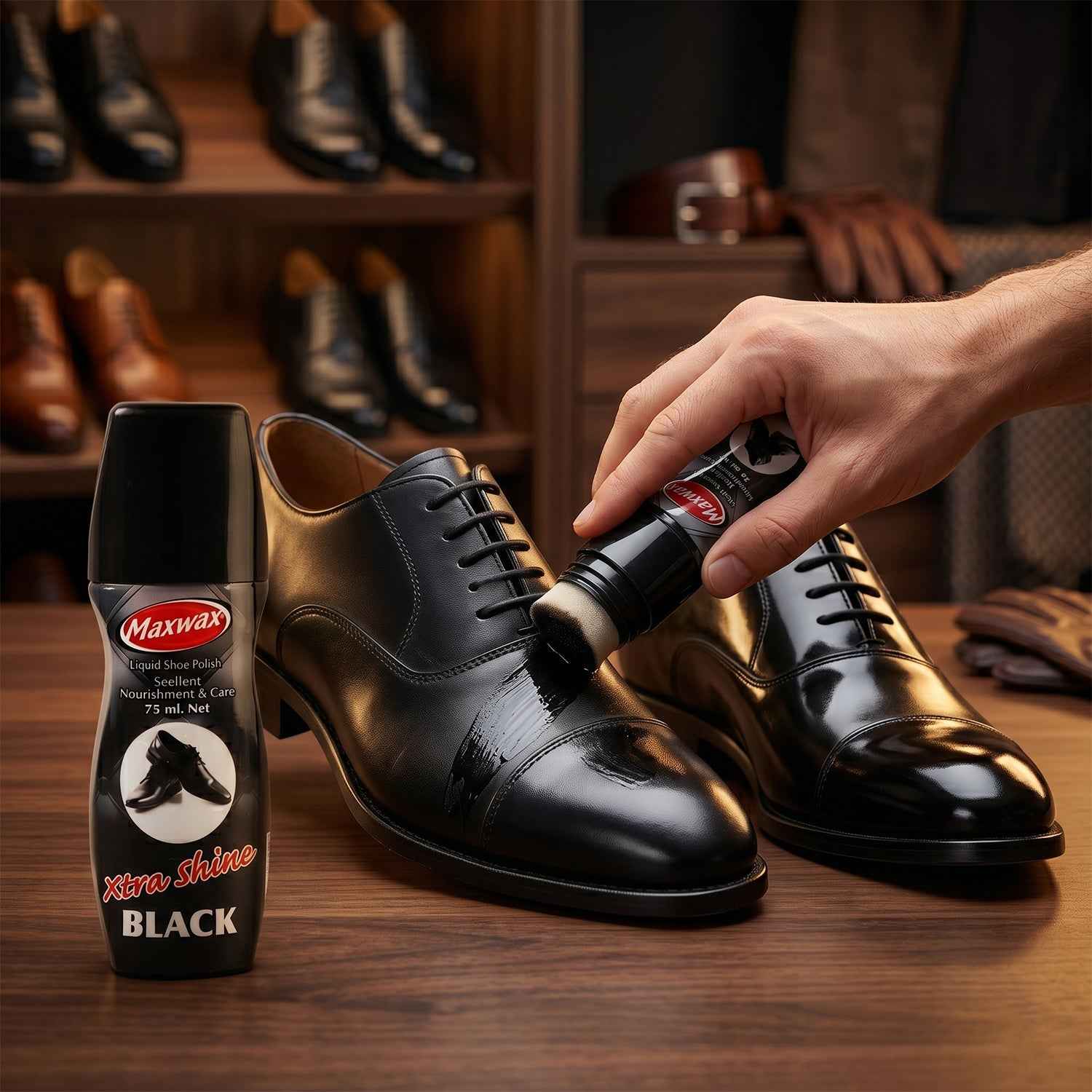 Liquid Shoe Polish Ð Easy Application & Instant Shine for Leather Shoes