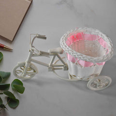 Bicycle Flower Pot Stand – Lightweight Plastic Home Decor Accent