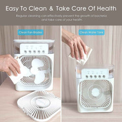 Portable Air Cooler Fan Ð Personal Cooling with 7-Color Light