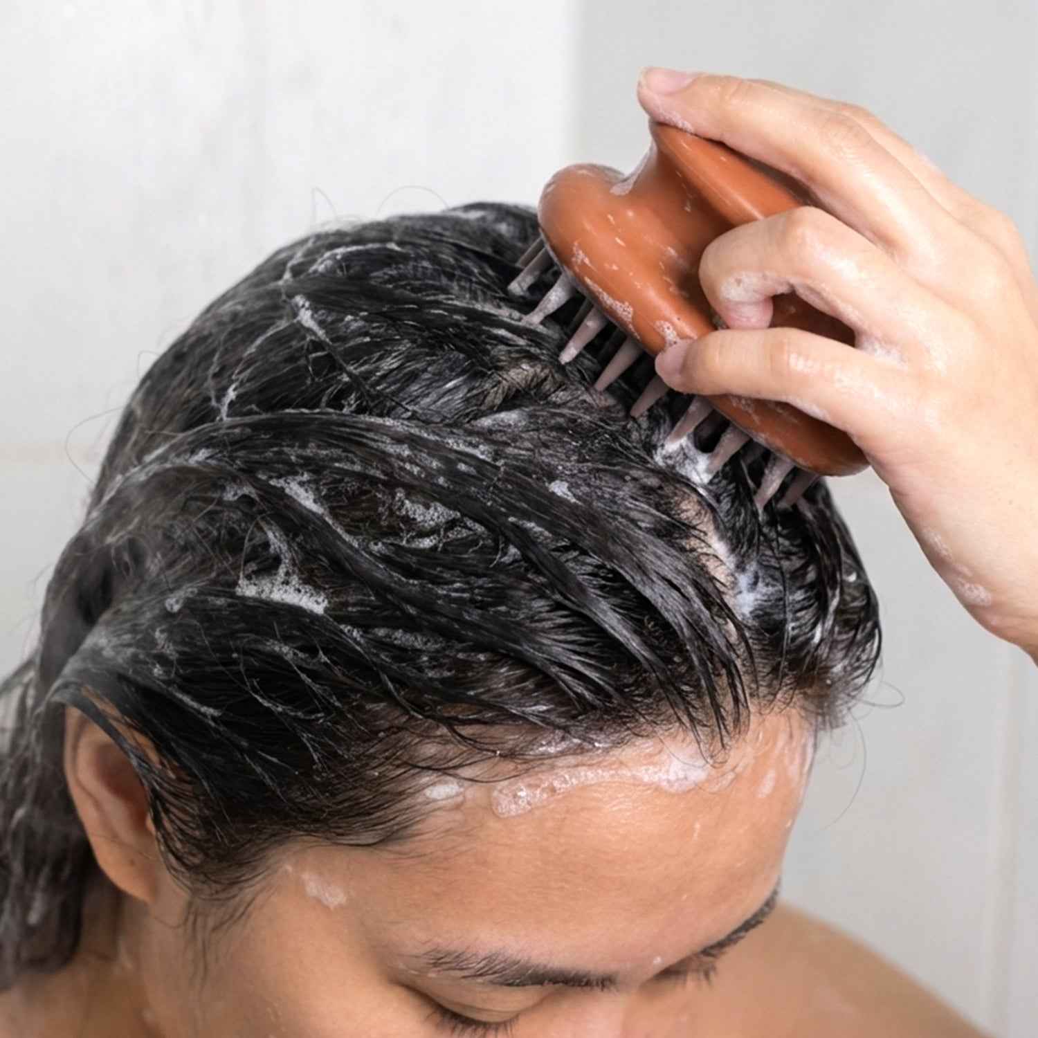 Scalp Massage Brush – Soft Flexible Bristles for Gentle Hair Care