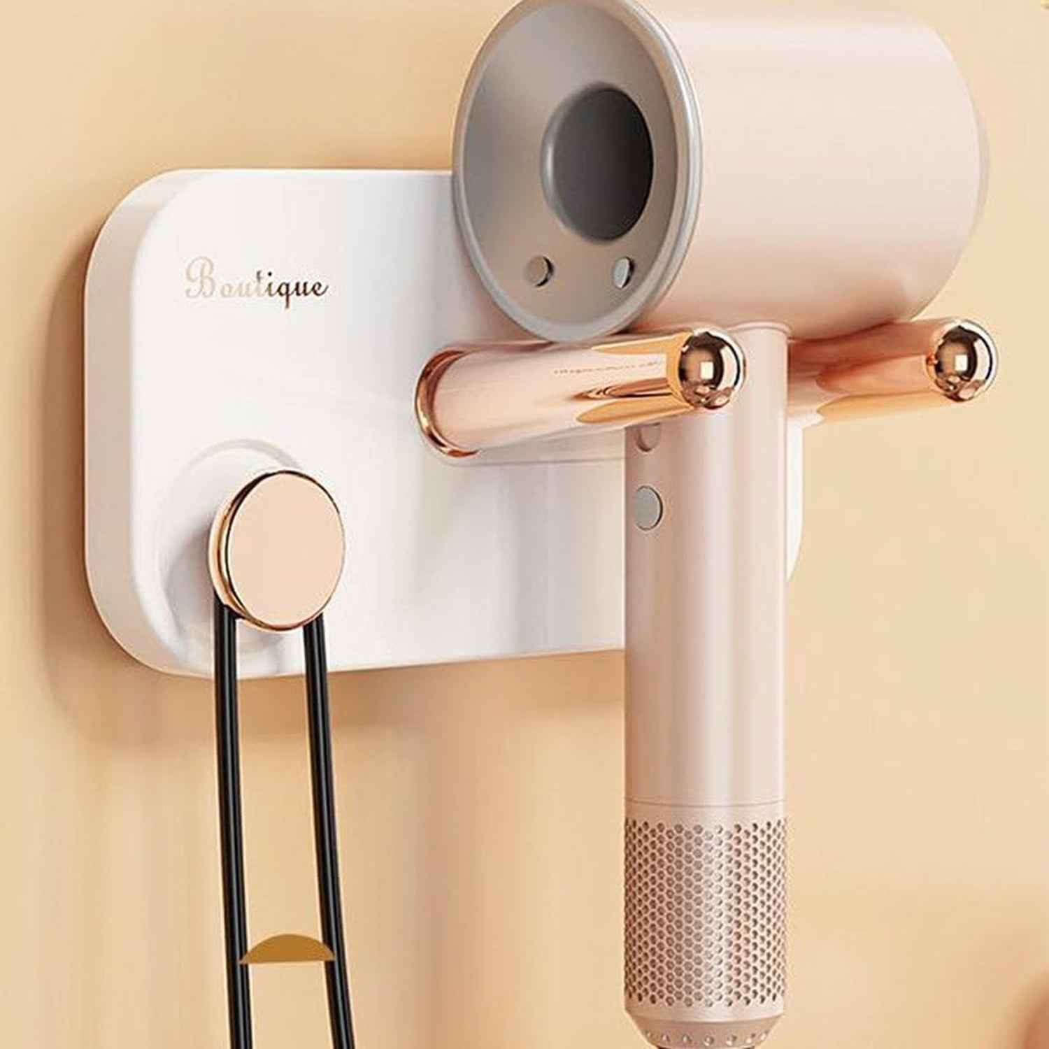 Wall Mount Hair Dryer Holder Ð Space-Saving & Heat Resistant